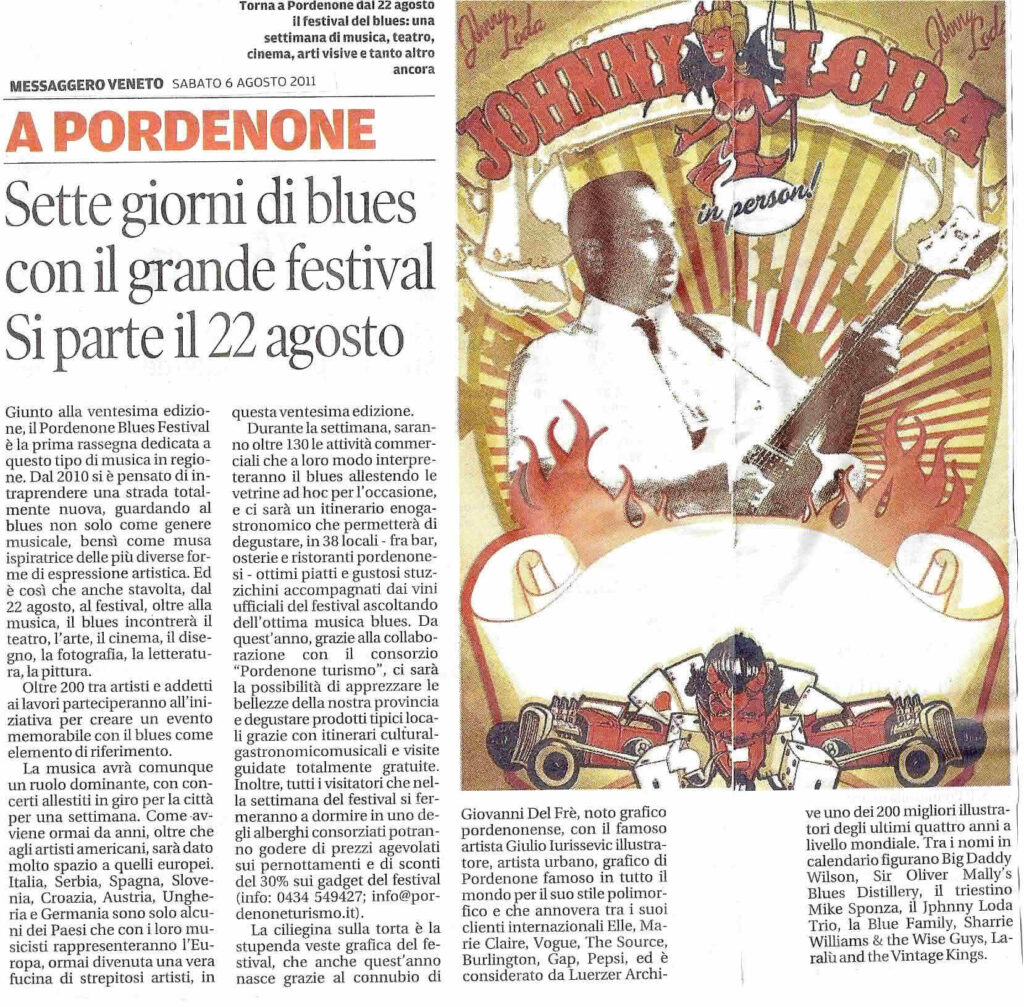 Messaggero Veneto – Sette giorni di blues con il grande festival. Si parte il 22 agosto