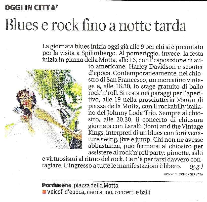 Blues e rock fino a notte tarda
