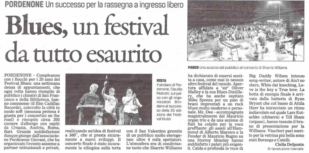 Blues, un festival da tutto esaurito