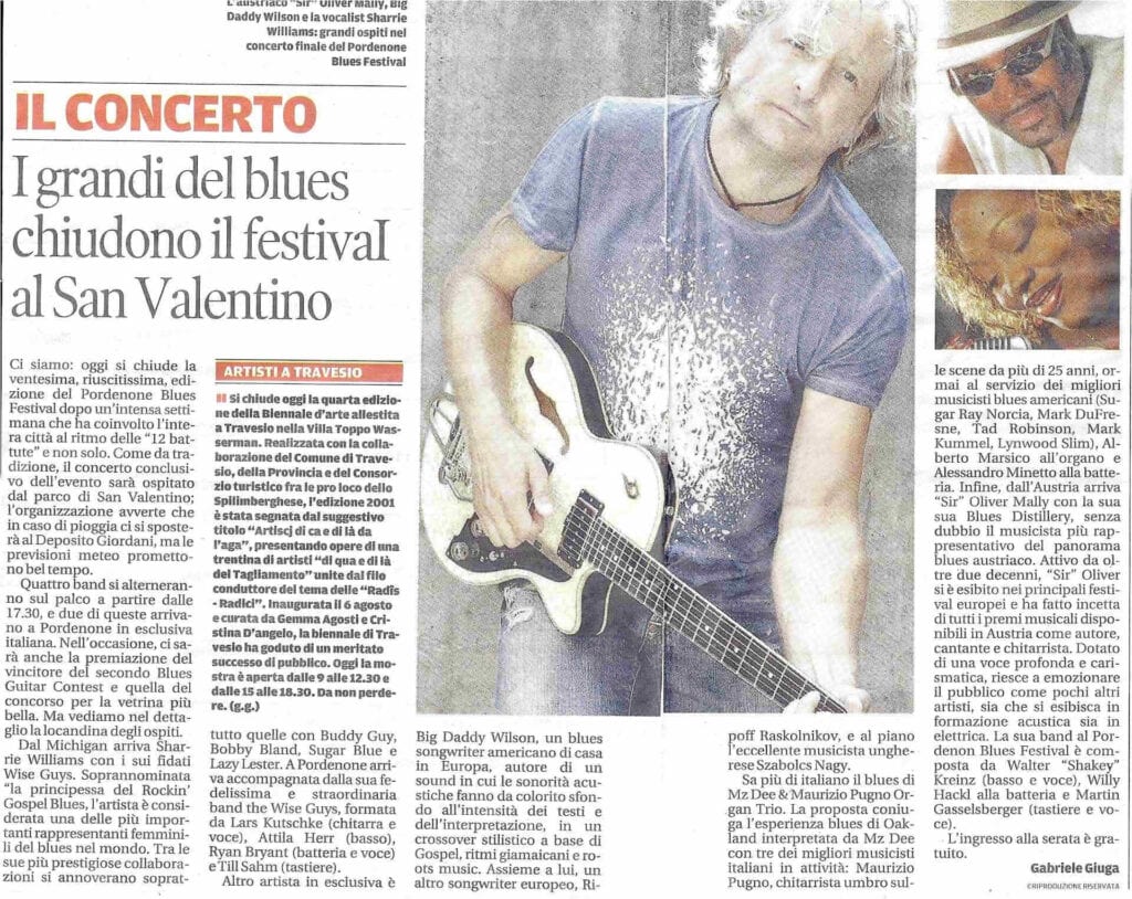 I grandi del blues chiudono il festival al San Valentino