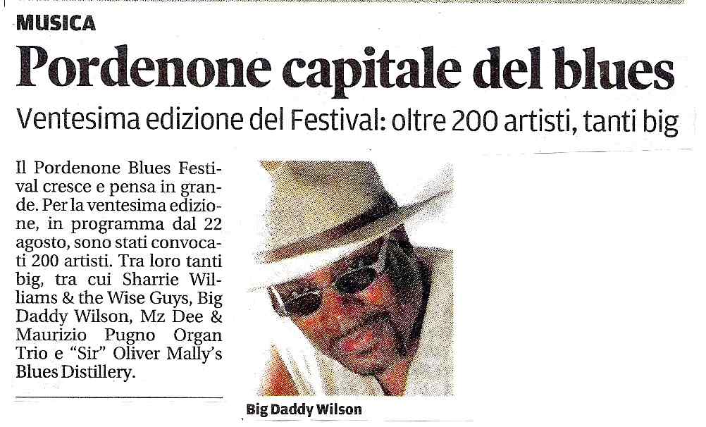Pordenone capitale del blues