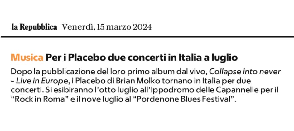 2024 03 15 le repubblica placebo