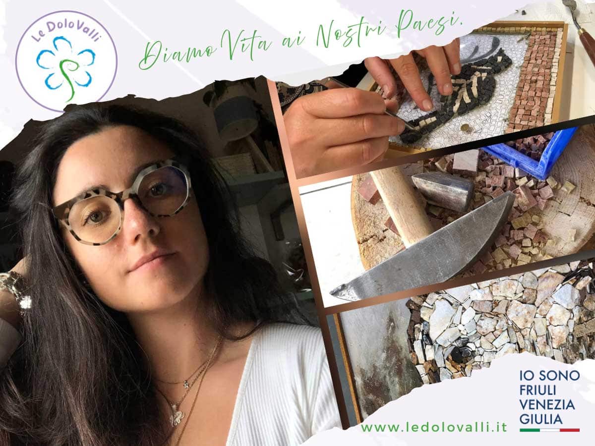 corso di mosaico presso l atelier dell'astro con stella zannier