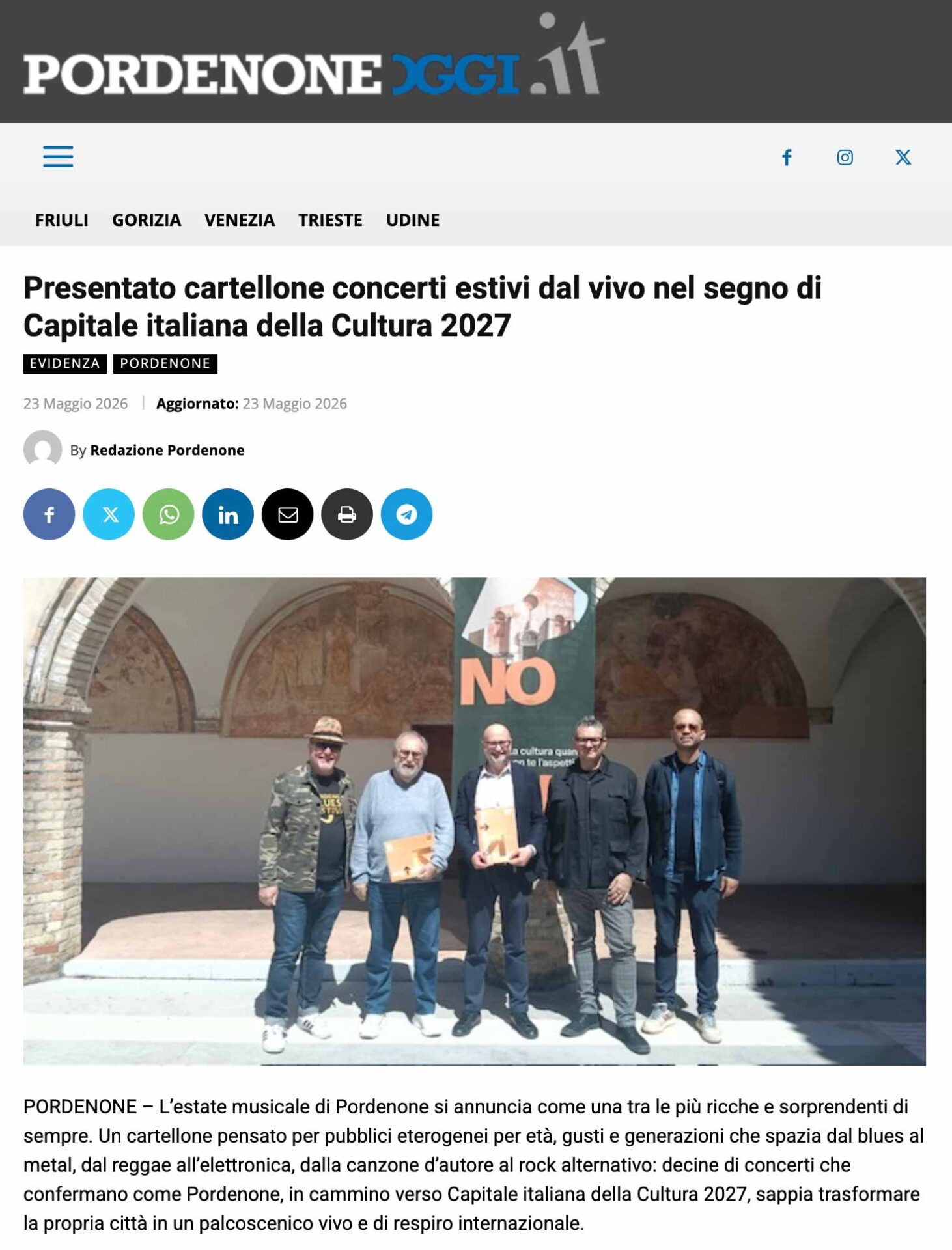2026 05 23 pordenone oggi