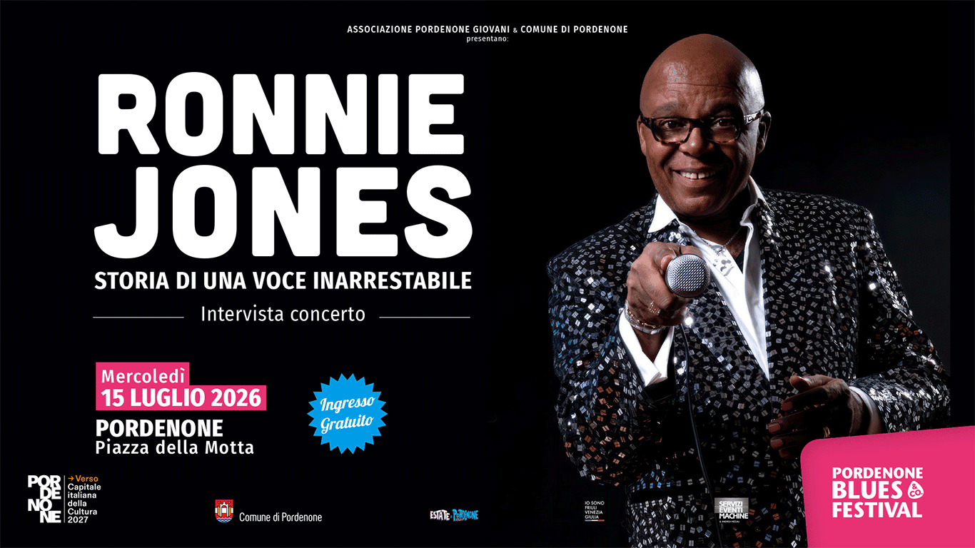 Ronnie Jones - intervista concerto a Pordenone