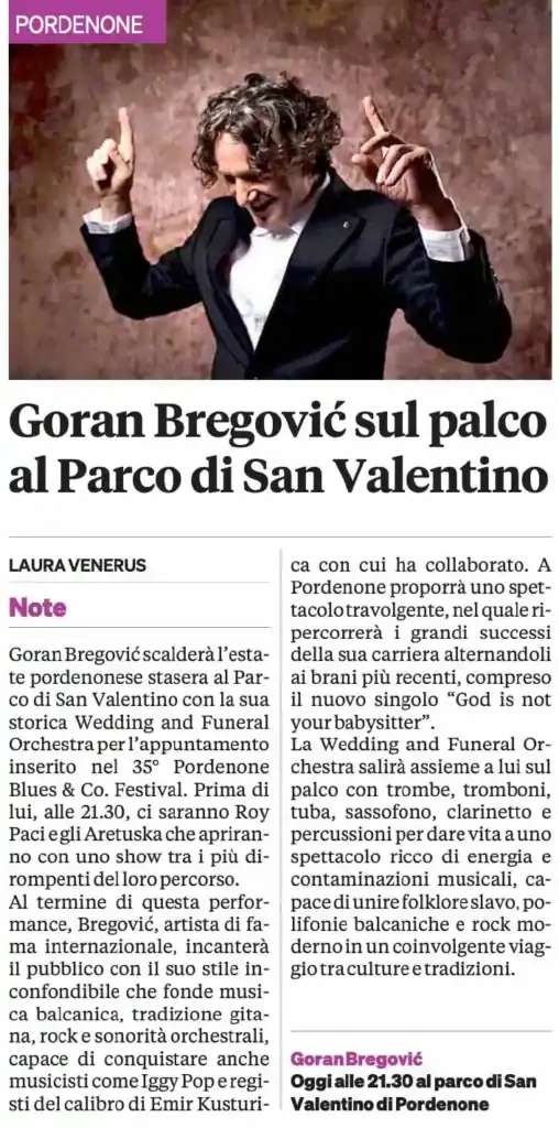 2026 07 11 messaggero veneto goran bregovic