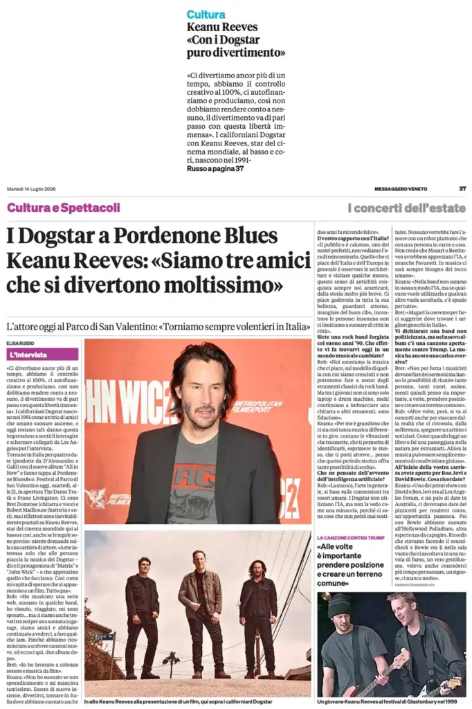 2026 07 14 messaggero veneto keanu reeves