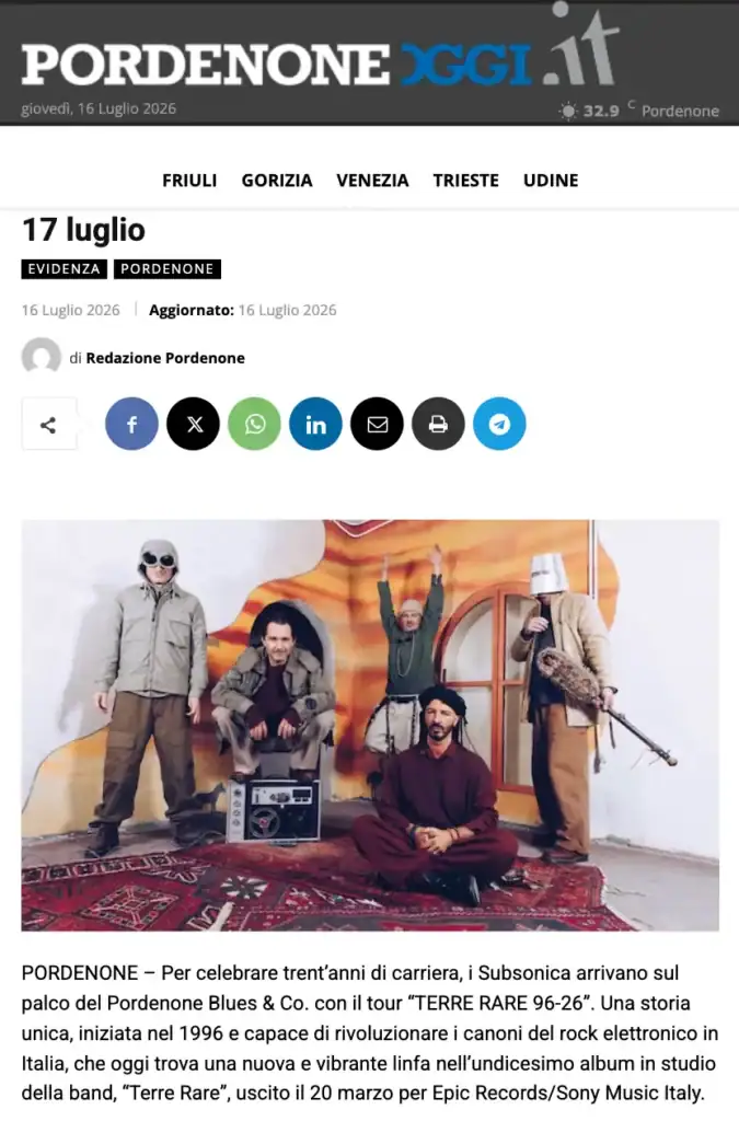 2026 07 16 pordenoneoggi subsonica