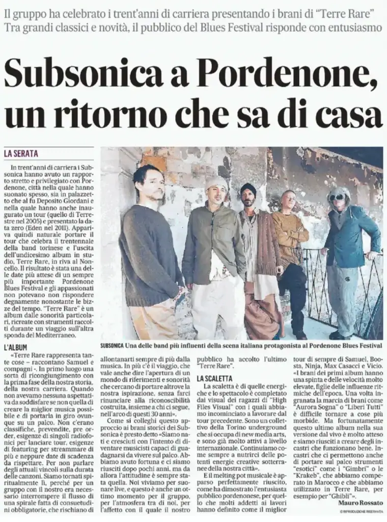 2026 07 18 gazzettino subsonica