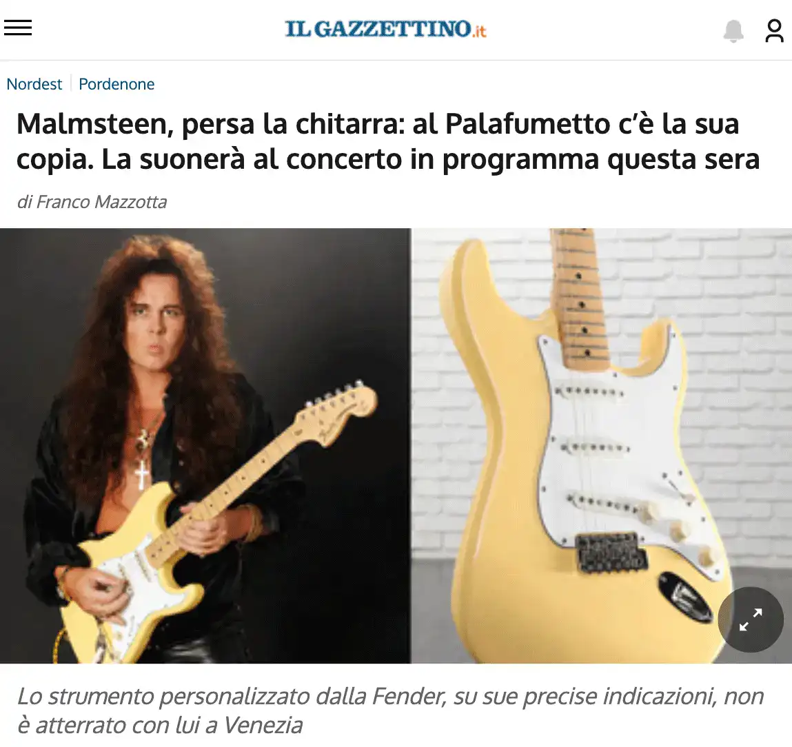 2026 07 26 gazzettino malmsteen